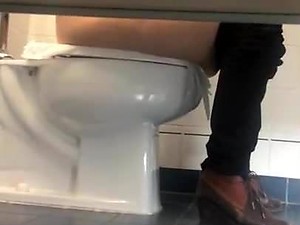 Understall toilet view