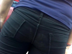 Indian Beautiful  Girls in Tight Jeans Asses