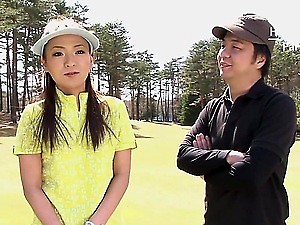 Teen golfer gets their way fist pounded upstairs transmitted to green!