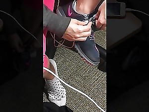 Cum Inside Sexy Chicks Nikes After She Works Out